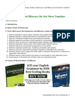 CSS Essay Outline - Democracy and Illiteracy Do Not Move Together PDF