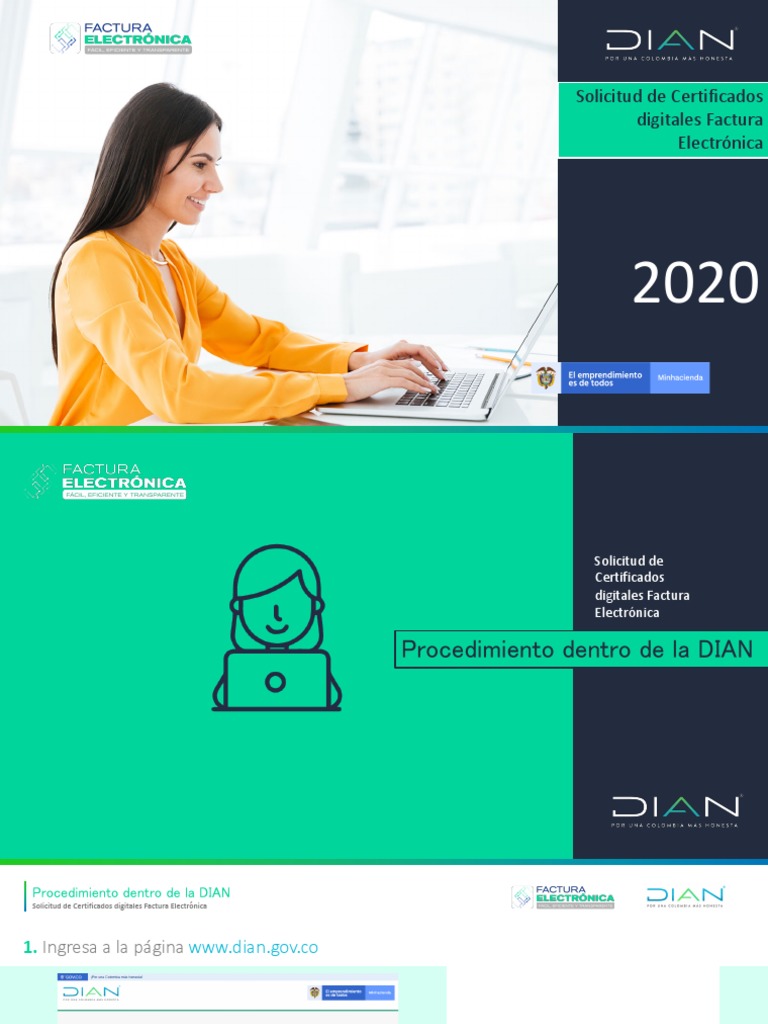 Solicitud de Certificados Digitales DIAN | PDF | Contraseña | Informática