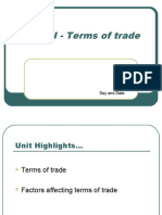 Unit VI-Terms of Trade