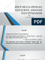 VII-Akhlak Mahmudah (Jujur, Amanah Dan Istiqamah)