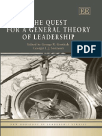 The Quest For A General Theory of Leadership PDF