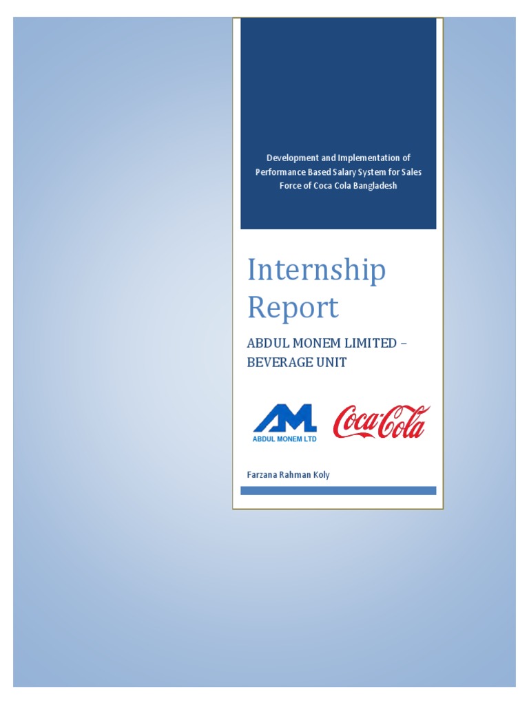 internship-abdul-monem-limited-beverage-unit-pdf-soft-drink-coca-cola