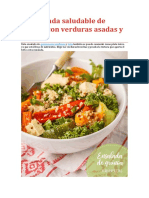 Ensalada quinoa verduras tofu