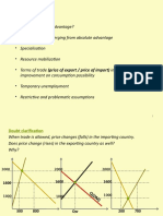 Absolute advantage and trade patterns emerging from it