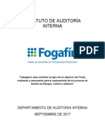 Estatuto de Auditoría Interna Fogafin