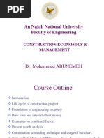 An Najah National University Faculty of Engineering: Dr. Mohammed ABUNEMEH