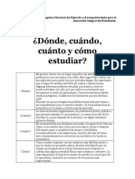O.S1.F4.A1. Dónde, Cuándo, Cuánto y Cómo Estudiar PDF