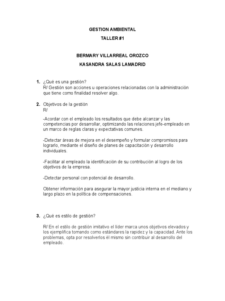Gestión Ambiental y su Importancia | PDF | Entorno natural | Desarrollo ...