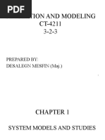 Simulation and Modeling CT-4211 3-2-3: Prepared By: Desalegn Mesfin (Maj.)