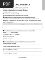 Exercices sur COD et COI corrigés | PDF | Complément d'objet ...