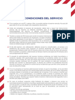 Terminos Condiciones Del Servicio