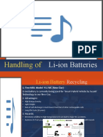 Safe handling and recycling of Li-ion batteries