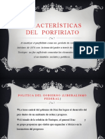 Características Del Porfiriato