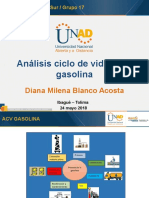 Analisis Ciclo de Vida de La Gasolina