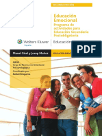 LIBRO Educación Emocional. Programa para Educación Secundaria Postobligatoria - Manel Güel y Josep Muñoz PDF