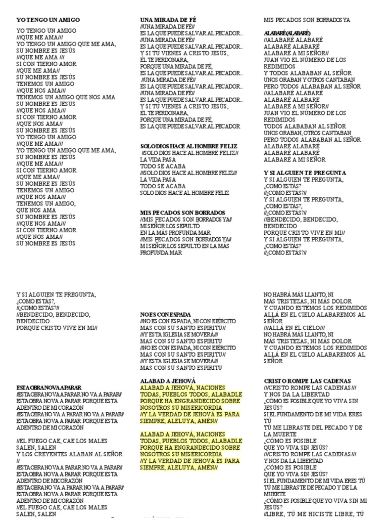 Coritos Cristianos Pdf Cristo Título Pecado