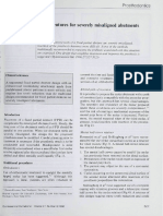 Planning Fixed Partial Dentures For Severely Misaligned Abutments