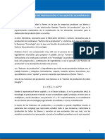 Factores de producción y agentes económicos