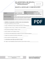 Evaluacion Formativa-Lenguaje - 5B