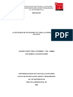 Reflexión - La Necesidad de Estándares Tic para La Formación Inicial Docente