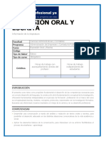 Microcurriculo Expresión Oral y Escrita