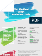 Lively Amberlee - Script Final