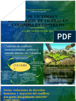 PRESENTACIÓN LEY DE VÍCTIMAS Y RESTITUCIÓN  DE TIERRAS EN COLOMBIA EN CONTEXTO