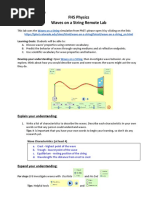 Waves on a String Lab Guide | PDF | Waves | Damping
