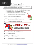 Parts of Speech: Super Teacher Worksheets