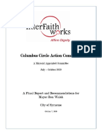 Syracuse Columbus action group final report