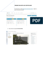 Como Rendir Encuesta de Certificado