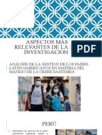 Aspectos Más Relevantes de La Investigación