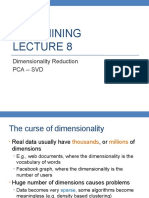 Data Mining: Dimensionality Reduction Pca - SVD