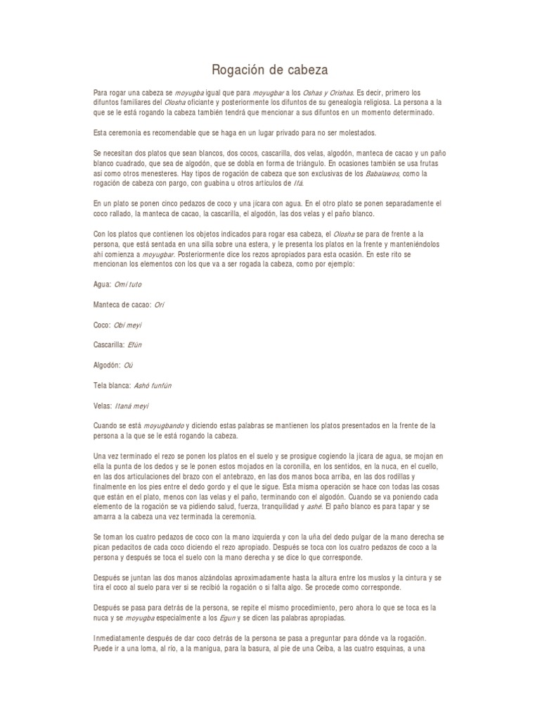 Libro Santeria Iniciación Pdf Santeria Religión Y Creencia