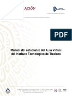Manual Del Estudiante Del Aula Virtual Del Instituto Tecnológico de Tlaxiaco