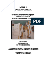 P1-P2 - Bahasa Indonesia Kelas 12 Mipa-Ips-Iik - Bab I - Surat Lamaran Pekerjaan - Pertemuan 1-2 PDF