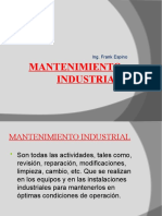 MANTENIMIENTO INDUSTRIAL Presentacion