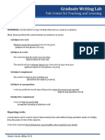 Graduate Writing Lab: Noun Clauses