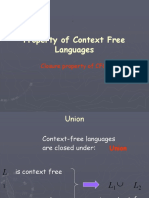 Property of Context Free Languages