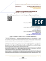 Una Gestión Universitaria Basada en Los Enfoques de Gestión de Proyecto y Por Proceso