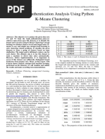 Banknote Authentication Analysis Using Python K-Means Clustering