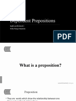 Dependent Prepositions: Inglés Profesional 2 Frida Pongo Huamán