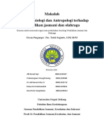 Peranan Sosiologi Dan Antropologi Terhadap Pendidikan Jasmani Dan Olahraga