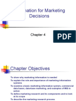 Chapter - 04 (Information For Marketing Decisions) (Chapter 3)