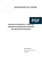 Análisis Posturográfico y Clínico Del Equilibrio en Pacientes Institucionalizados PDF