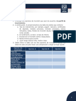 Formato de opciones de inversiones