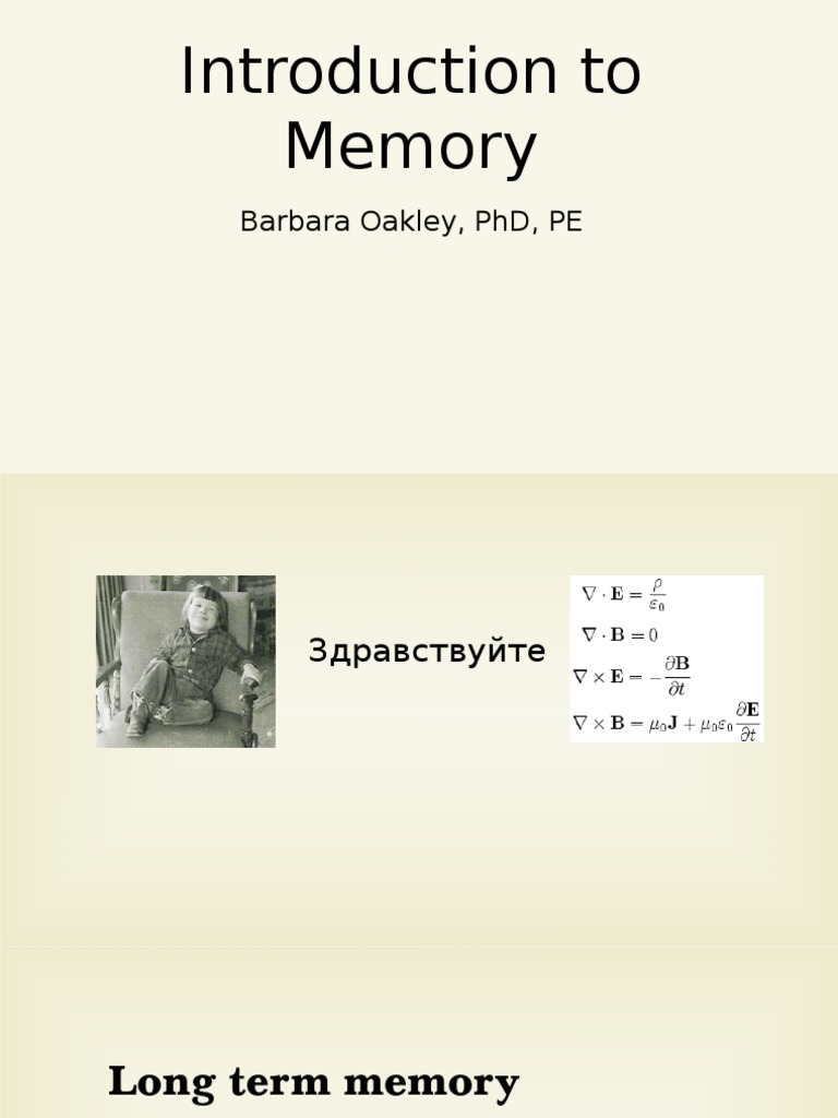 Introduction-To-Memory PDF | PDF | Working Memory | Memory