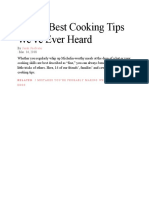 The 14 Best Cooking Tips We