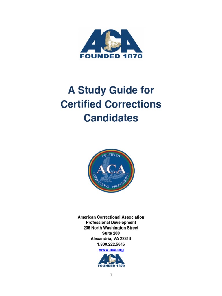 Certified Corrections Exam Study Guide | PDF | Juvenile Delinquency ...