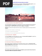 Exprimer Une Opinion